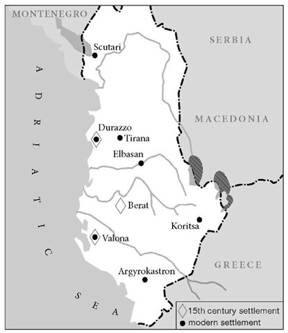 Cities in Albania known to have had Jewish inhabitants. 
