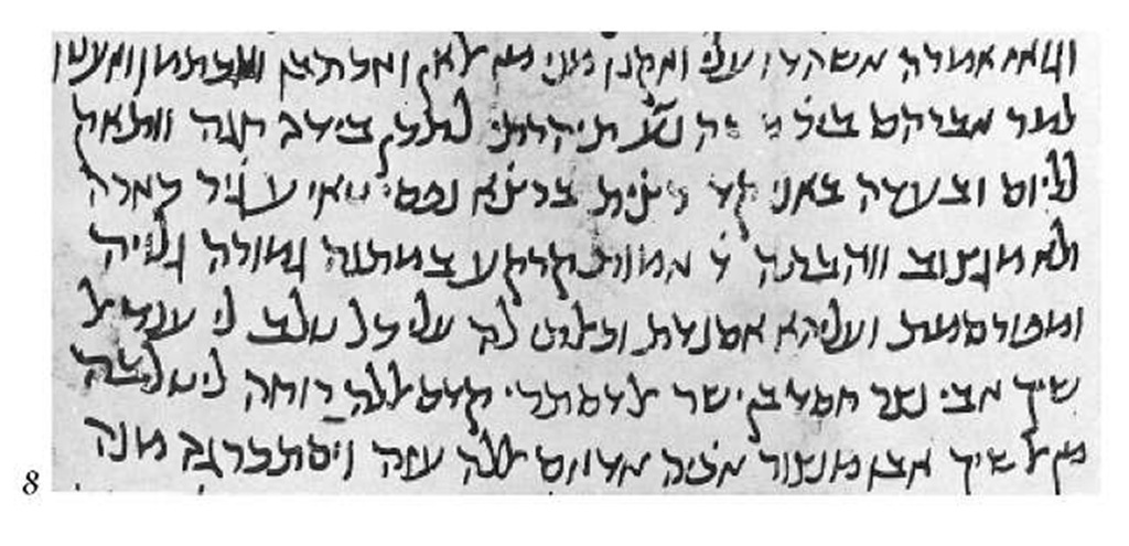 Egyptian cursive script of the 11th century c.E. 