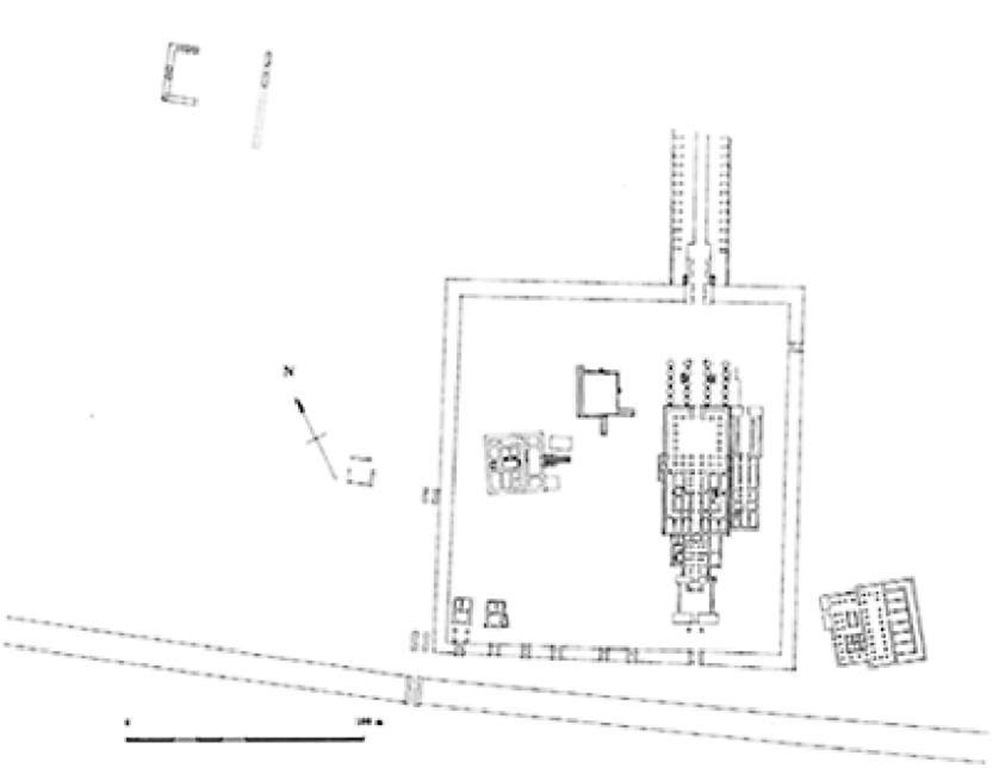 Karnak, plan of the Montu precinct 