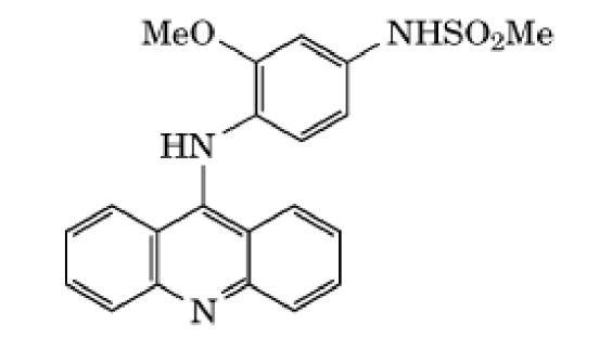 Structure of the 9-anilinoacridine amsacrine. 