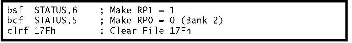 Program 15.4 is an example making use of this extended bank switching.