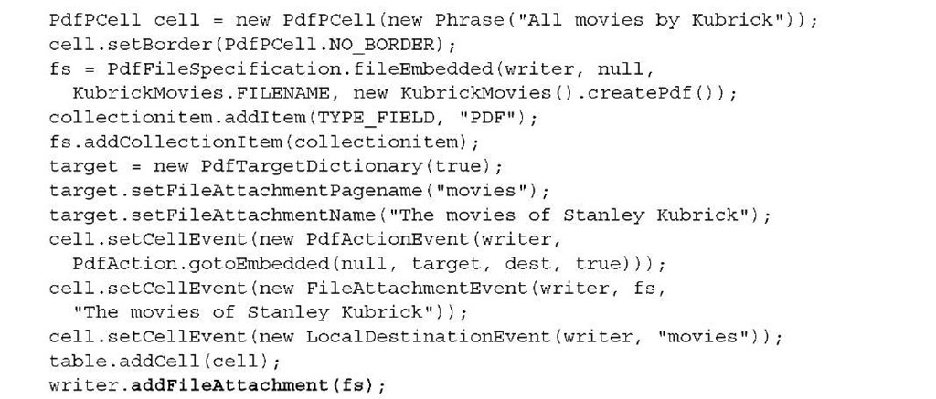Listing 16.13 KubrickCollection.java