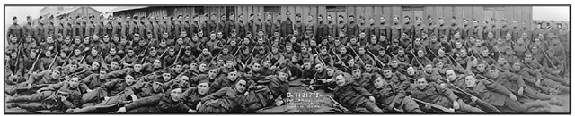 Company H, 347th Infantry, American Expeditionary Force, Camp Dix, January 1919. 