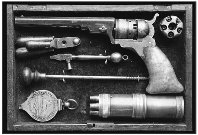 Colt Paterson number 3 belt model .31 caliber revolver in case.