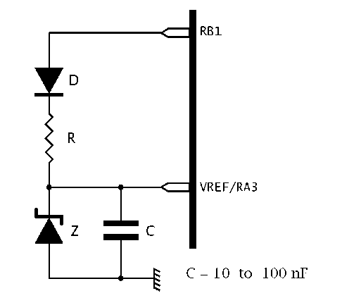  A controllable external voltage circuit.