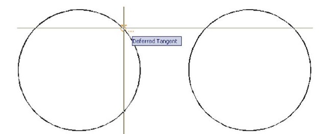 Second example - Circle tool - the two circles of radius 50 