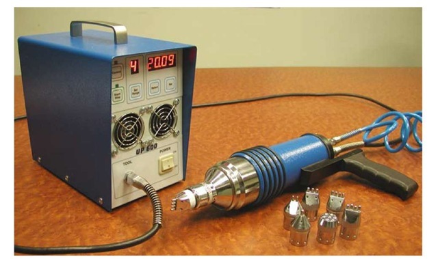 Basic ultrasonic peening system for fatigue life improvement of welded elements and structures.