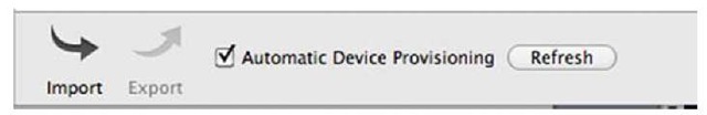 Select Automatic Device Provisioning under the Xcode Devices Organizer window.