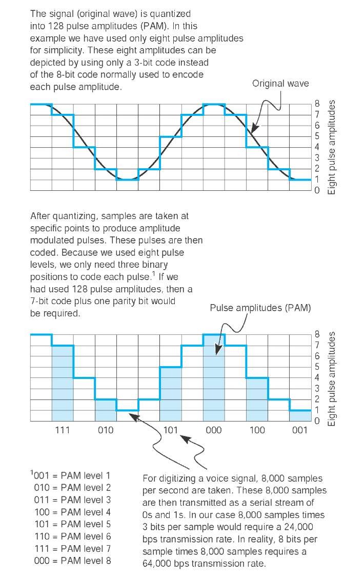 Pulse amplitude modulation (PAM) 