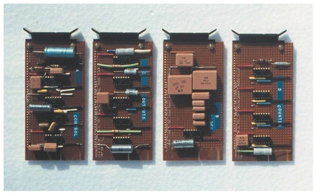  Showing layout of components on Sampler boards. 