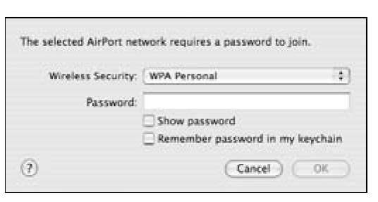 Enter your password here.