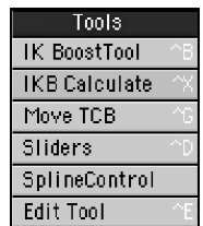 The Tools category is home to the IK Boost Tool, as well as Move TCB and others.