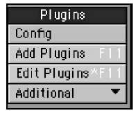 Use the tools in the Plugins category to manage software add-ons to LightWave.