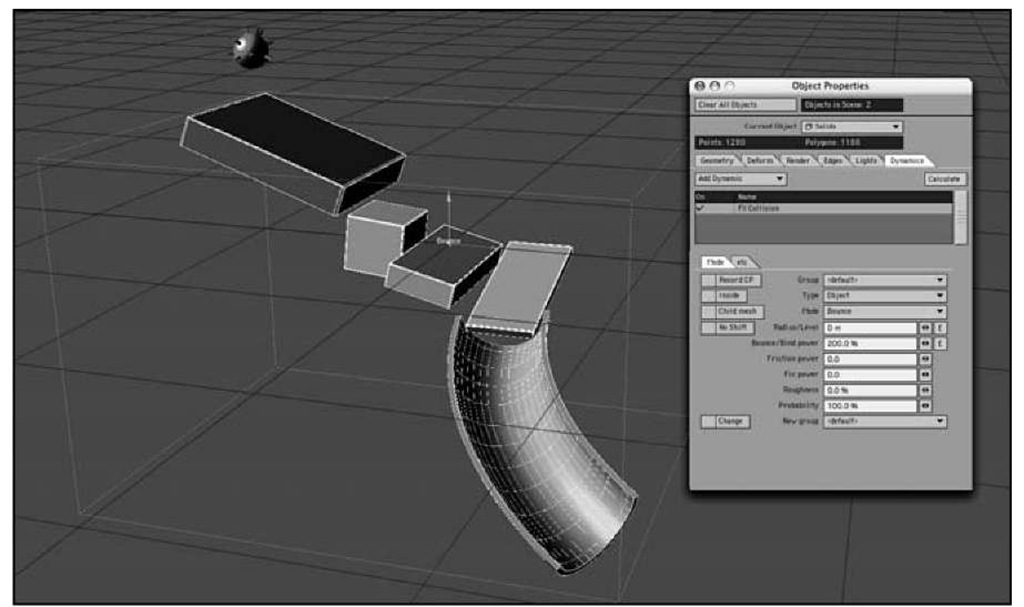 Use the Object Properties panel to add a collision dynamic to the slide object.