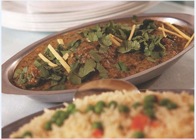 A dish made with lamb will be served at an Indian wedding. 
