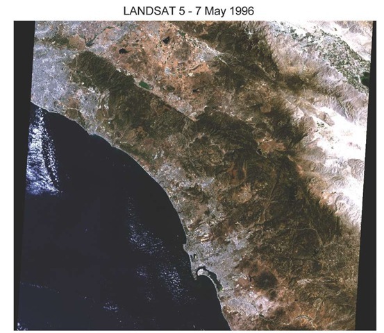 Landsat 5 image of San Diego, May 7, 1996. 