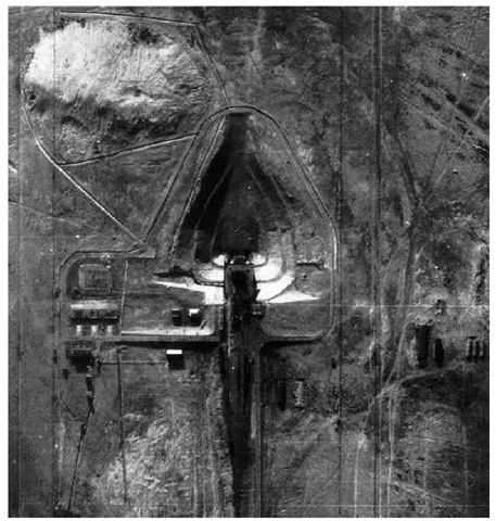U2 image of SS-6/Sputnik Launch Pad, Baikonur.