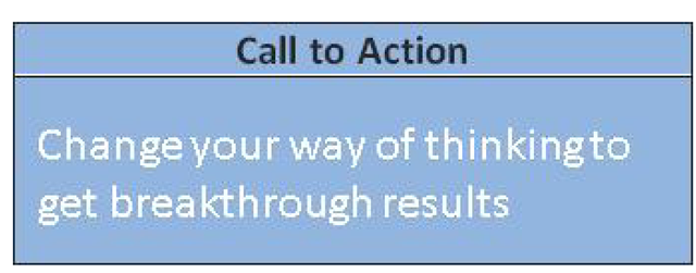 The Call to Action cell from Act I with the headline completed. 