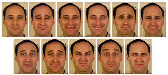 Example images of the male subject.