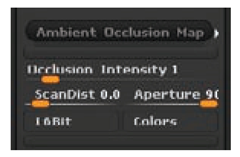 The Ambient Occlusion Map menu