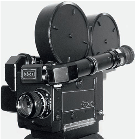  a 35 mm Mitchell camera used for animation and live-action filmmaking. 