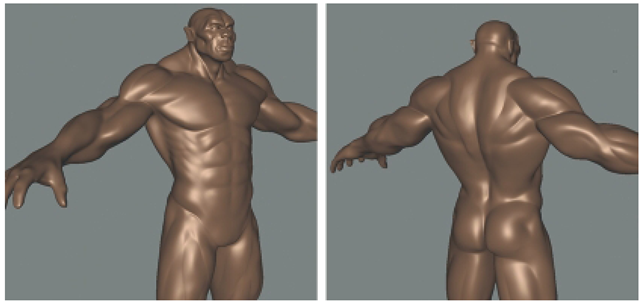 Take Advantage of the Higher Subdivision Level to Sculpt Details on the Torso, Upper Body, and Upper Limbs.