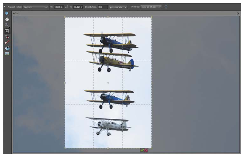 Change your crop orientation to create a whole new look for your image. 