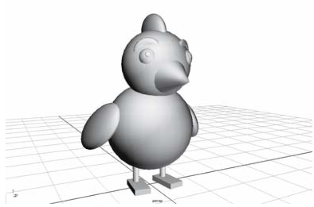 Finished chick model 
