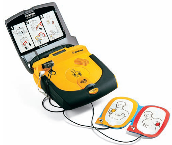 Many people in the community, such as police officers, school employees, and the general public, have been trained to use the automated external defibrillator (AED). The paddles are applied, and the machine gives prompts to the rescuer as to what to do. Many public places have an AED onsite. 